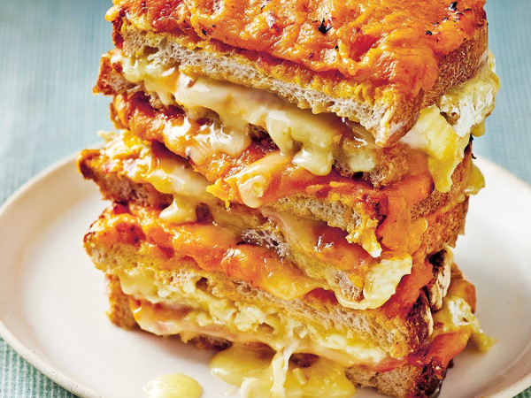 Cheesy Pumpkin Bread Sandwiches