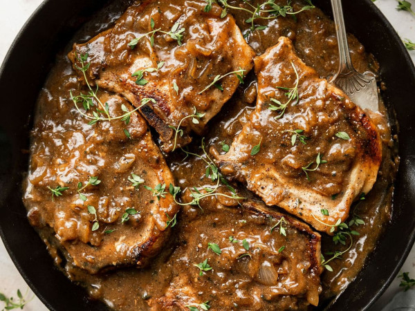 Pork Chops Smothered and Slow-Cooked