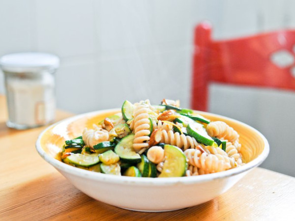 Almond and Zucchini Pasta Dish