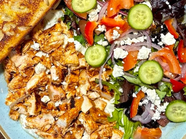 Grilled Chicken Souvlaki Salad