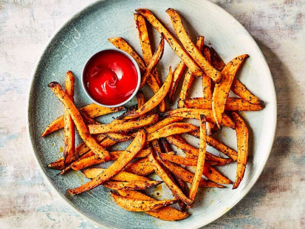Sweet Potato Fries Seasoned with Tajin® in the Air Fryer