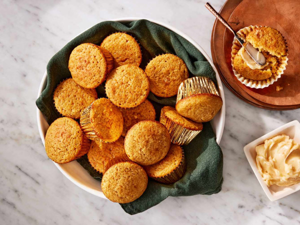 Sweet Corn Muffins with Brown Butter and Pineapple