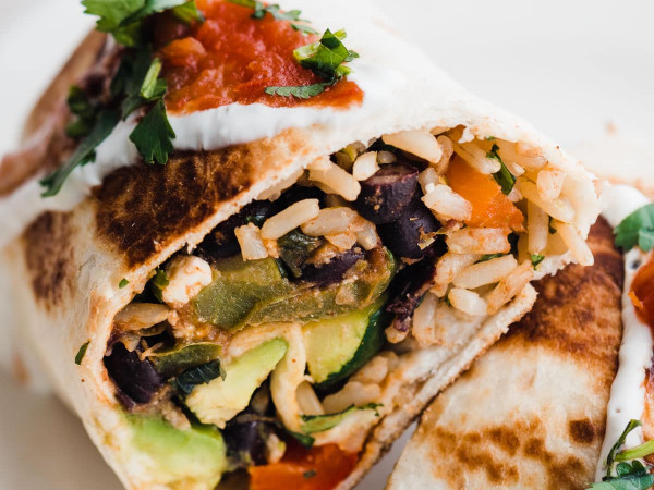 Vegetable-Loaded Burritos