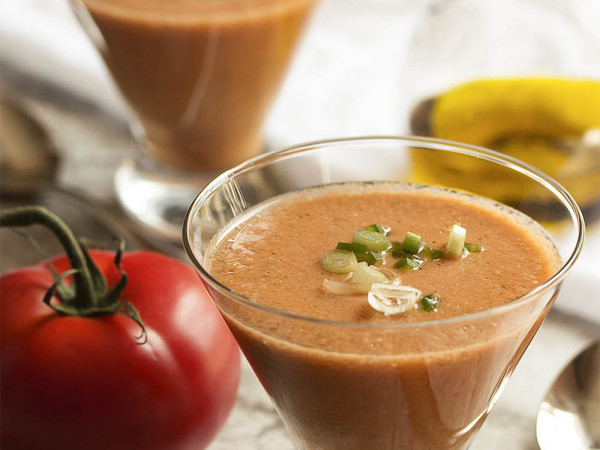 Cool Tomato and Cucumber Soup