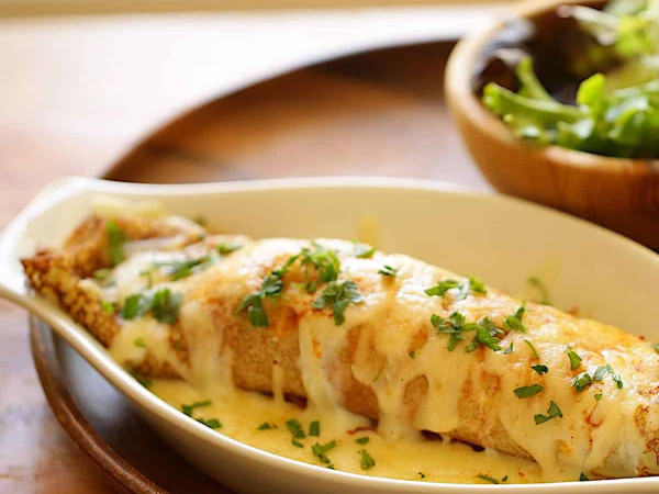 Riviera-Inspired Chicken Crepes