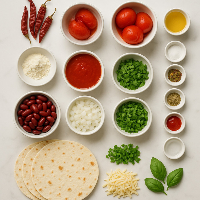 Fresh Vegetable Wraps ingredients
