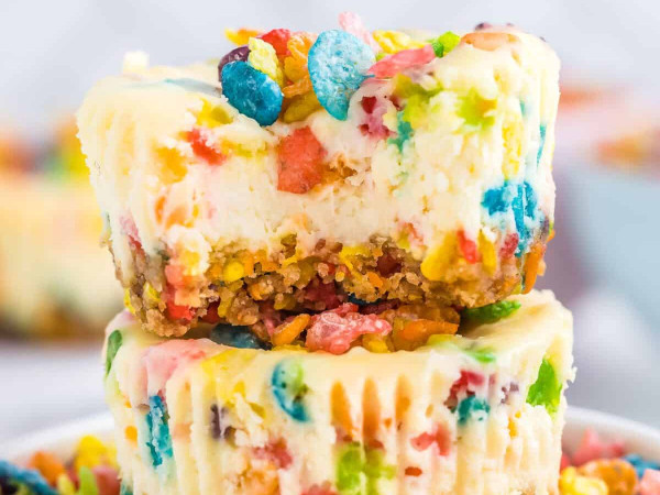 Fruity Pebbles® Inspired Cheesecake