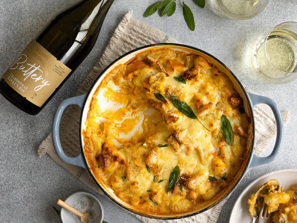 Sage-Infused Baked Gnocchi with Cheese
