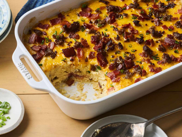 Brunch Casserole with SPAM® and Grits from Mrs. Payson