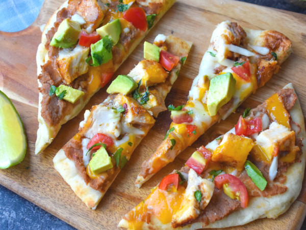 Ricotta Naan Topped with Spiralized Yellow Squash