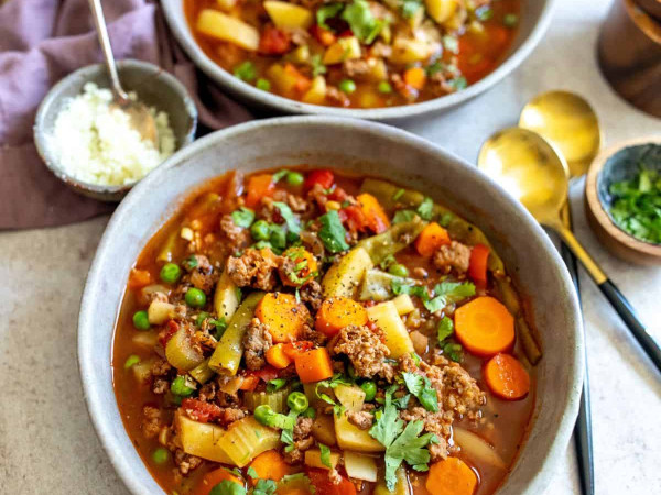 Slow-Cooked Hamburger Stew Recipe