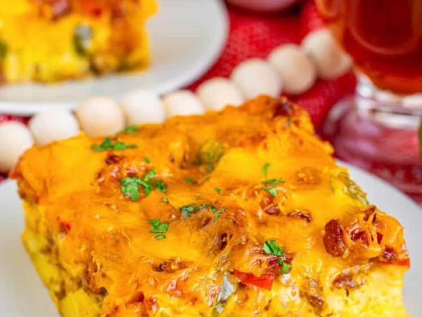 Brunch Casserole with VELVEETA® and Crispy Bacon