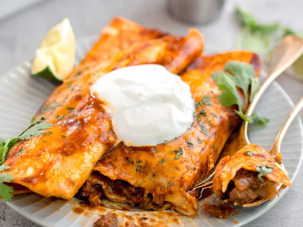 Tequila-Enhanced Slow-Cooked Beef Enchiladas
