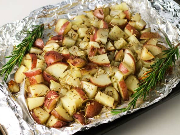 Red Potatoes Grilled in Foil