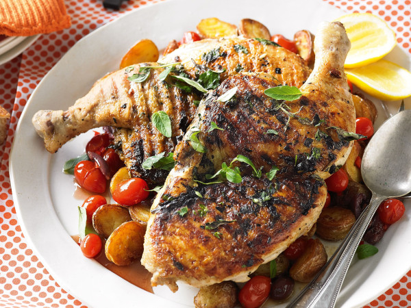 Brick-Cooked Grilled Chicken