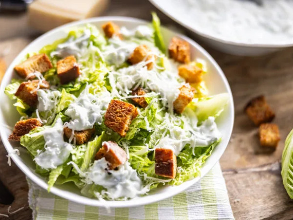 Crisp Salad with a Parmesan Twist