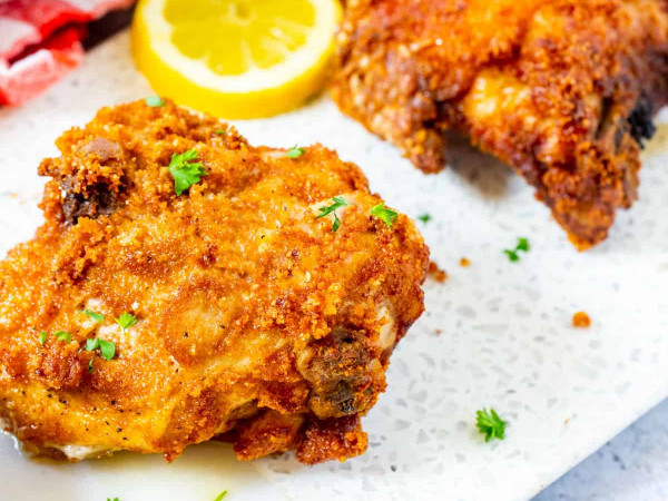 Crunchy Keto Fried Chicken Made in the Air Fryer