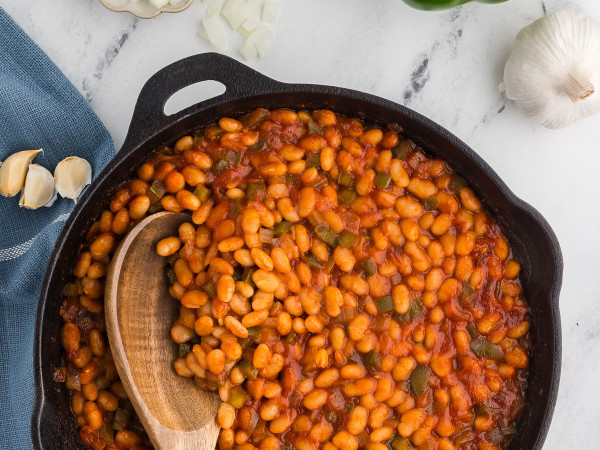 Canned Bean Vegetarian Baked Beans Recipe