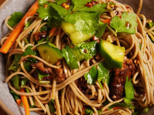 Soba Noodles with Mixed Vegetables