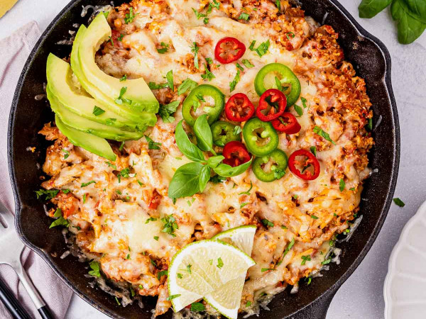 Chili Chicken Casserole for Low-Carb Diets