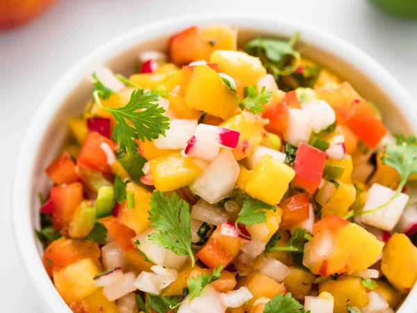 Lively Summer Salsa with Peaches