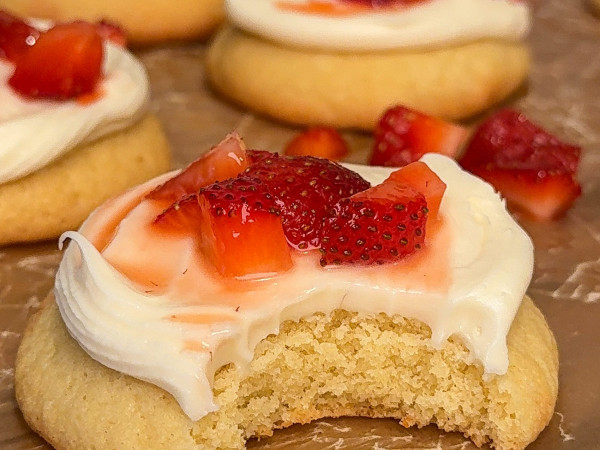 Whimsical Cookie Strawberry Shortcakes