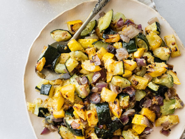 Baked Zucchini, Squash, and Corn