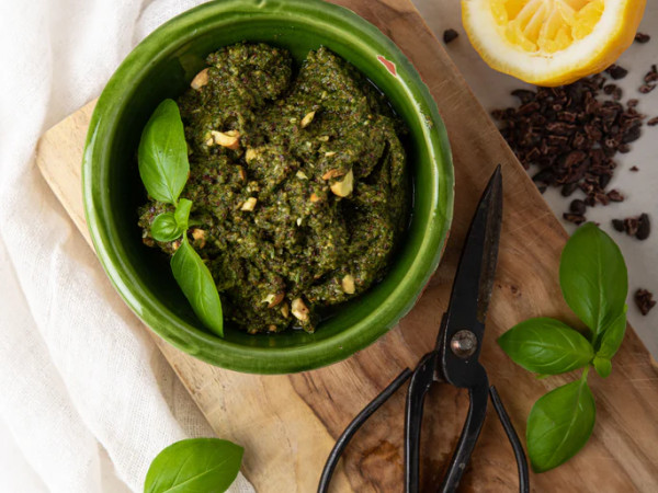 Cacao Nib Infused Pesto