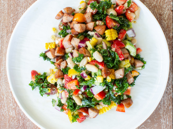 Cannellini Bean and Kale Salad in a Jar