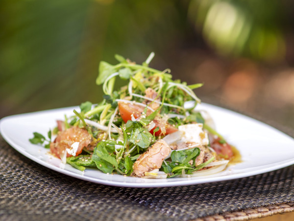 Zesty Salmon Paired with Watercress Salad