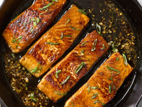Honey-Basted Salmon Fillet
