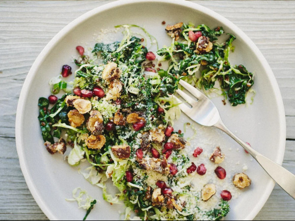 Kale, Brussels Sprout, and Quinoa Slaw