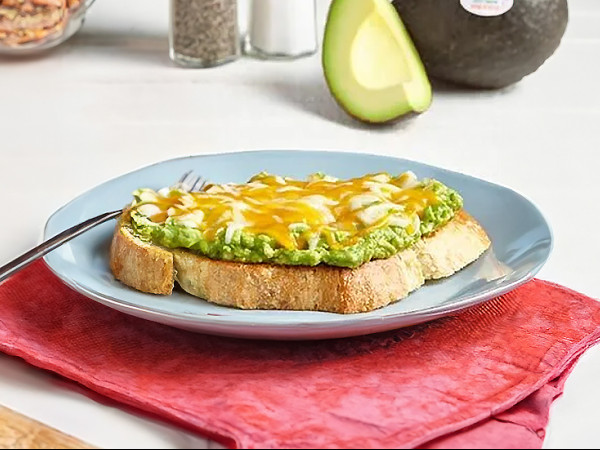 Jack Cheese Melt with Avocado and Fruit Glaze