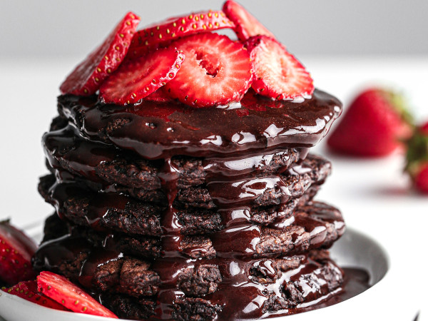 Zucchini Pancakes with Cocoa