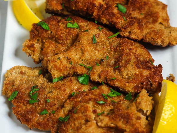 Crispy Baked Veal Milanese