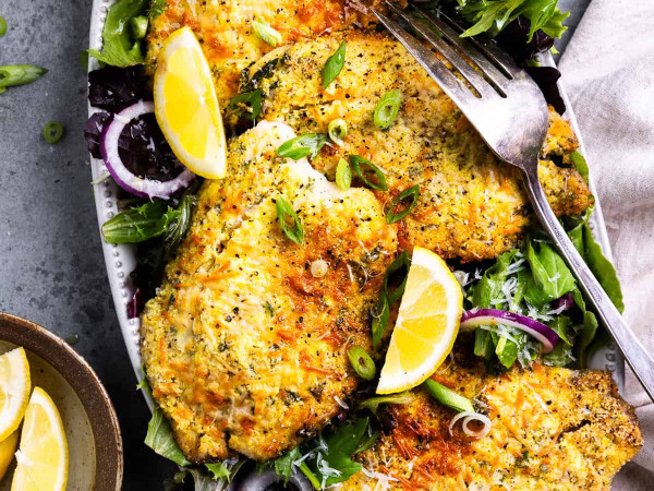 Tilapia with Broiled Parmesan and Lemon