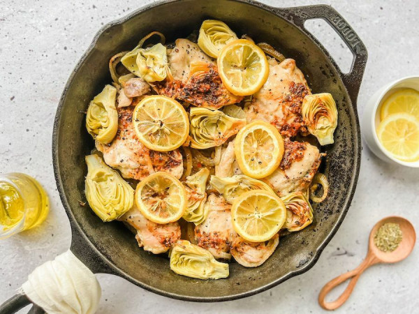 Zesty Lemon Chicken and Artichoke Hearts