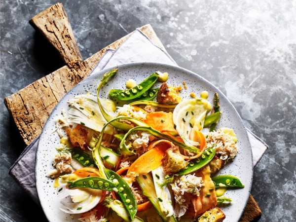 Asparagus Salad with Crab