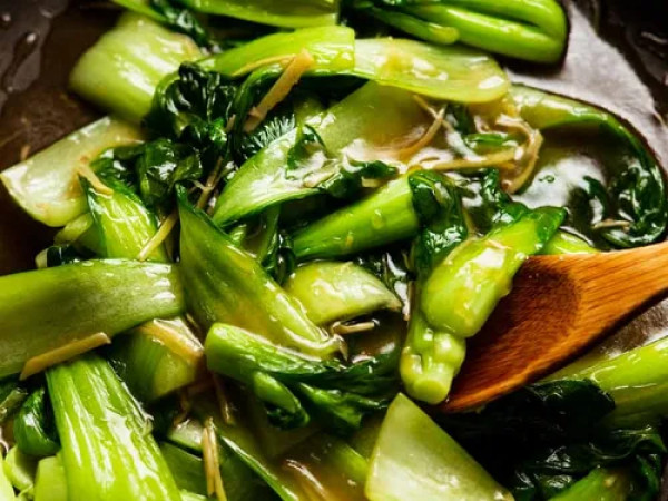 Stir-Fried Bok Choy with Balsamic and Ginger