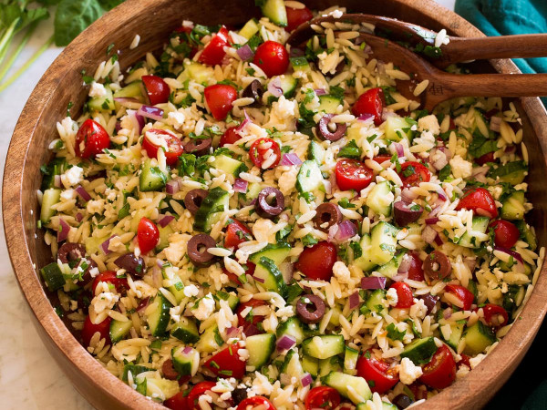 Feta and Orzo Salad with Greek Flavors