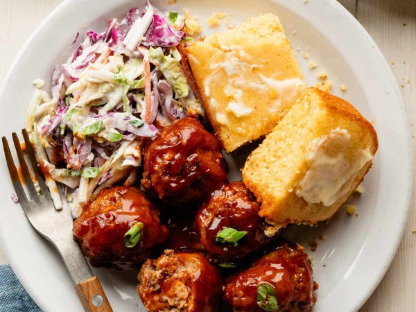 Polish Sausage and BBQ Meatballs Made in a Slow Cooker