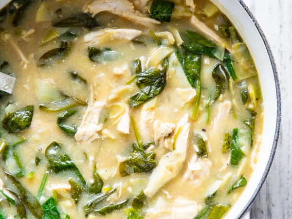 Smoky Grilled Chicken and Artichoke Soup