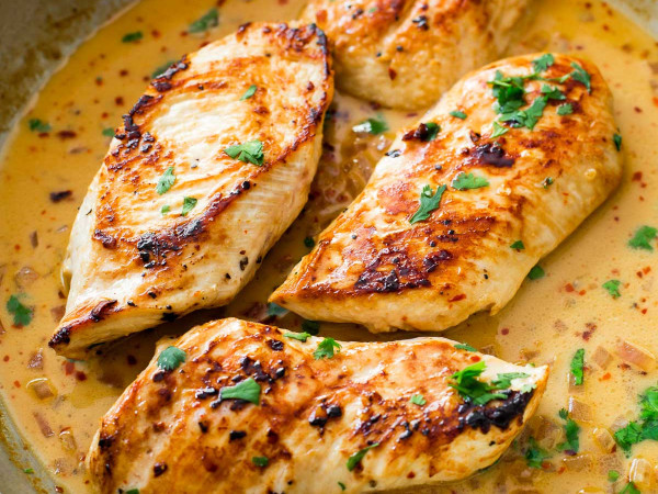 Chicken in Cilantro Chutney