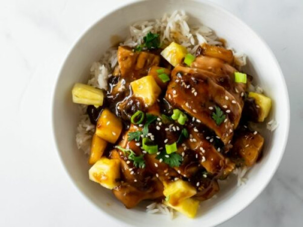 Chicken Teriyaki with Pineapple Chunks