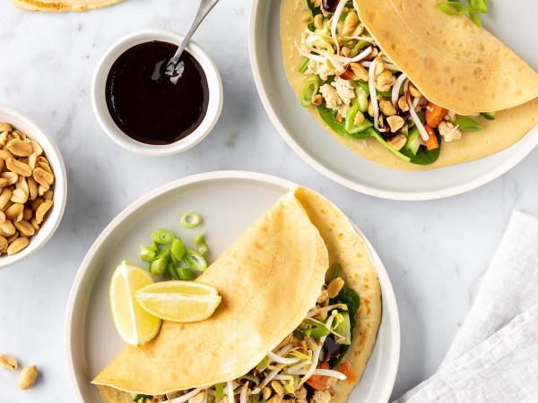 Chicken Crepes Inspired by Street Food