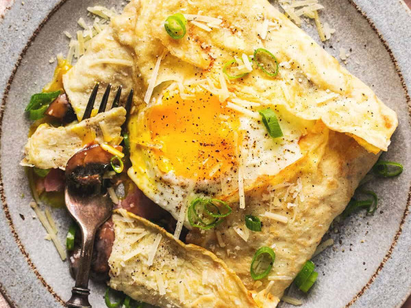 Breakfast Crepes: Low-Carb and Savory