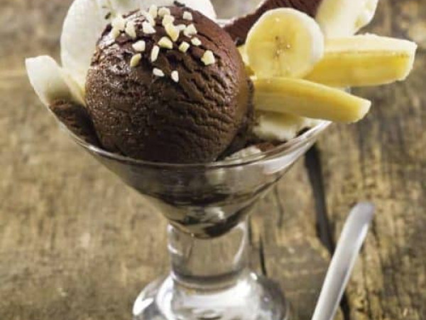 Cinnamon and Banana Chocolate Sorbet