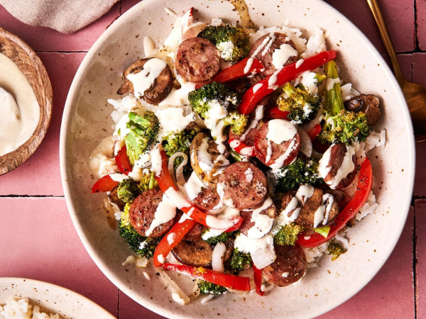 Ready-to-Go Sausage and Veggie Bowls