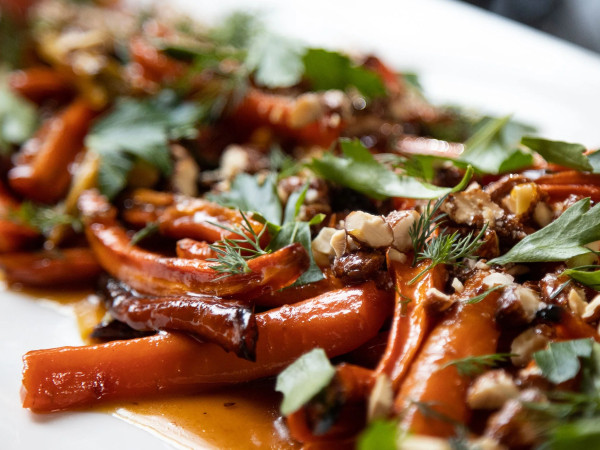 Roasted Carrots and Fennel with Orange and Maple