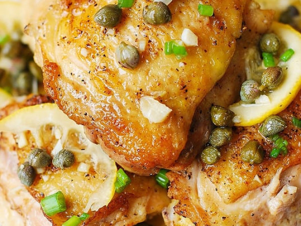 Baked Chicken in Piccata Sauce